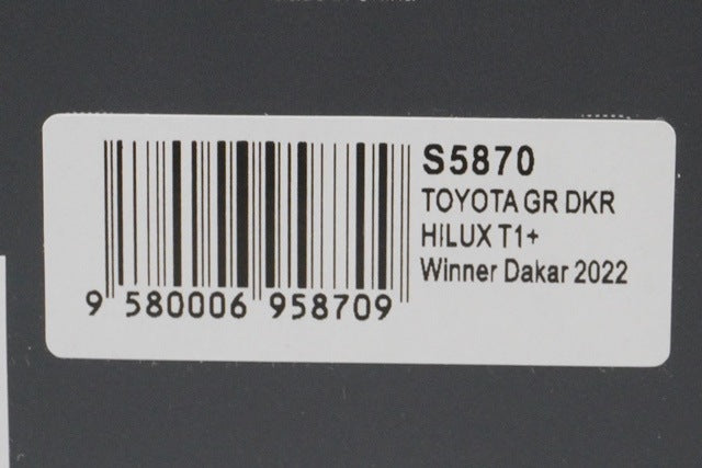 1:43 Spark S5870 Toyota GR DKR Hilux T1+ Dakar 2022 #201 model car