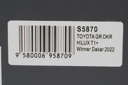 1:43 Spark S5870 Toyota GR DKR Hilux T1+ Dakar 2022 #201 model car