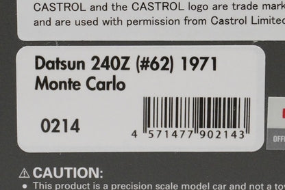 1:43 ignition model IG0214 Nissan Datsun 240Z Monte Carlo 1971 #62