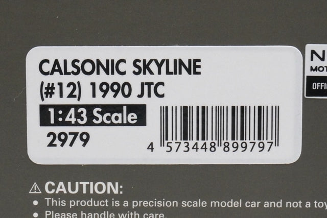 1:43 ignition model IG2979 Nissan Calsonic Skyline JTC 1990 #12 model car