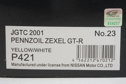 1:43 EBBRO P421 Nissan Pennzoil ZEXEL GT-R JGTC 2001 #23