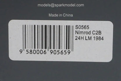 1:43 SPARK S0565 Aston Martin Nimrod C2B Le Mans 24H 1984 #32
