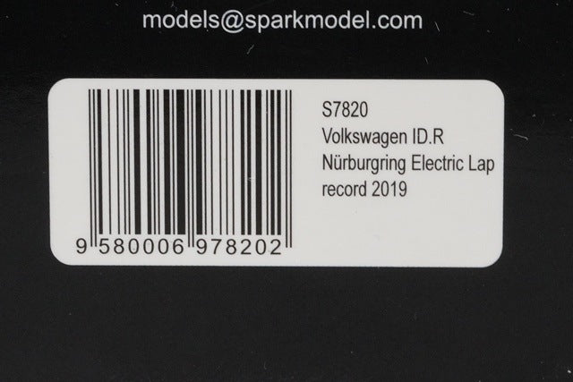 1:43 Spark S7820 Volkswagen ID.R Nurburgring Electric Lap Record 2019 model car