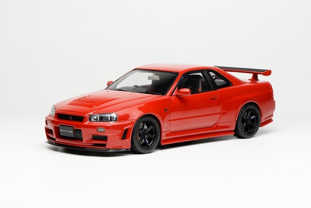 M83411 MOTORHELIX 1:18 Nissan SKYLINE GT-R R34 CUSTOMIZED VERSION ACTIVE RED model car