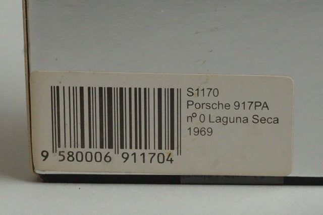 1:43 SPARK S1170 Porsche 917PA Laguna Seca 1969 #0 model car