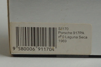 1:43 SPARK S1170 Porsche 917PA Laguna Seca 1969 #0 model car