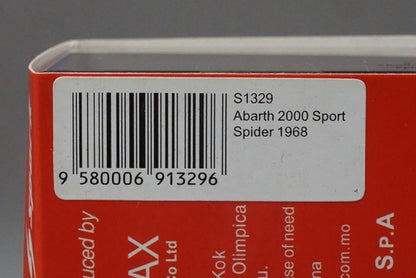 1:43 SPARK S1329 Abarth 2000 Sport Spider 1968 model car