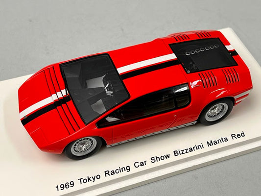 1:43 SPARK SKB43009 Kidbox Bizzarrini Manta Tokyo Racing Car Show 1969 Red model car
