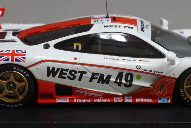 1:43 HPI 8261 Mirage McLaren F1 GTR Le Mans 1995 #49 model car