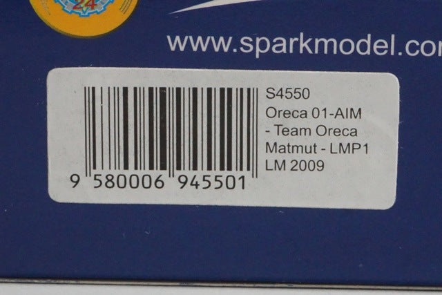 1:43 Spark S4550 Oreca 01-AIM Team Oreca Matt Mutt LMP1 Le Mans 2009 #10 model car