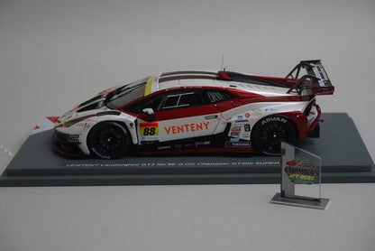 1:43 Spark 43SGT2024C3 VENTENY Lamborghini GT3 JLOC Champion GT300 Super GT 2024 #88 model car
