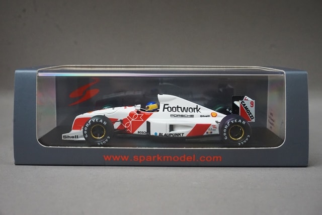 1:43 SPARK S3980 Footwork FA12 Monaco GP 1991 #9 M. Alboreto model car
