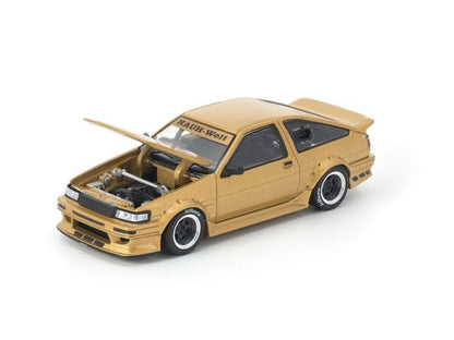 [ Pre-order ] PR640411 POP RACE 1:64 RWB AE86 GOLD