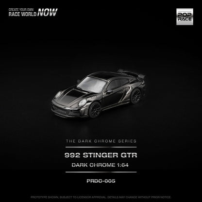 [ Pre-order ] PRDC005 POP RACE 1:64 992 Stinger GTR Dark Chrome