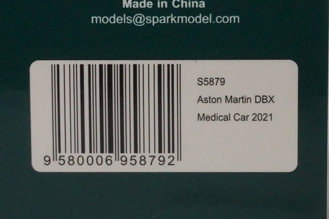 1:43 Spark S5879 Aston Martin DBX Medical Car 2021
