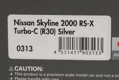 1:43 ignition model IG0313 Nissan Skyline 2000 RS-X Turbo C (R30) Silver