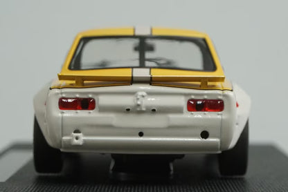 1:43 EBBRO 44140 Nissan Skyline GT-R KPGC10 Racing Fuji 1972 #17 Yellow White model car