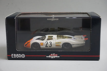1:43 EBBRO 43741 Porsche 908 Longtail Le Mans 1969 #23 White