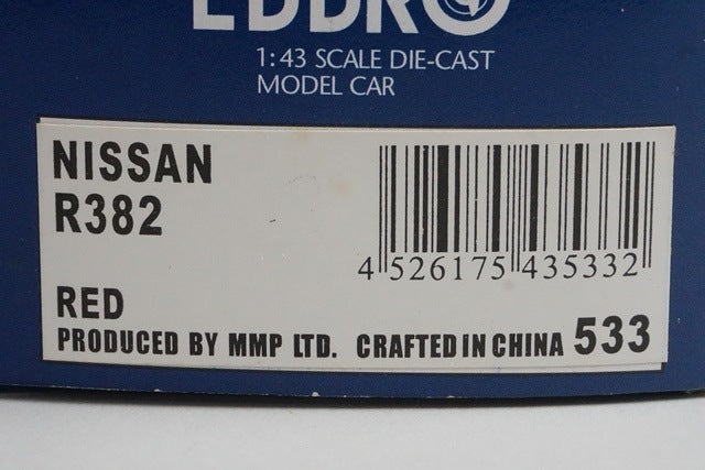 1:43 EBBRO 43533 Nissan R382 Japanese Grand Prix 1969 #20 Red