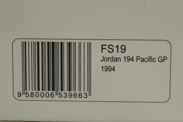 1:43 Spark FS19 Racing On Custom Jordan 194 Hart Pacific GP 1994 #15 Aguri Suzuki