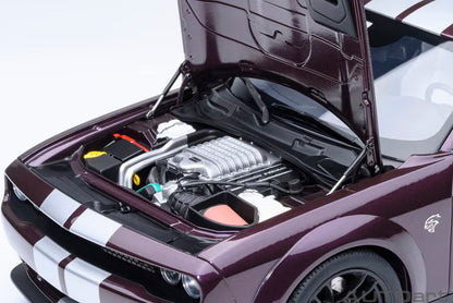 [ Pre-order ] 71762 AUTOart 1:18 Dodge Challenger SRT Jailbreak 2022 (Metallic Purple with Silver Stripes <Hellraisin>)
