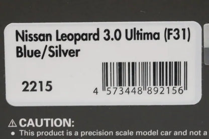 1:43 ignition model IG2215 Nissan Leopard 3.0 Ultima F31 Blue Silver model car