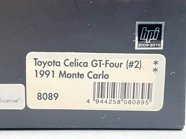 1:43 HPI 8089 Toyota Celica GT-Four Monte Carlo 1991 #2 Marlboro specification