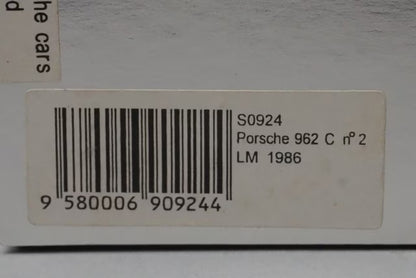 1:43 Spark S0924 Porsche 962C Le Mans 1986 #2 Rothmans specification