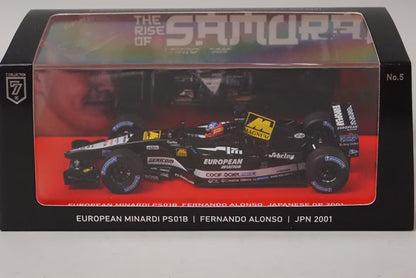 1:43 Spark NKN05 European Minardi PS01B F1 Japan GP 2001 #21 F. Alonso
