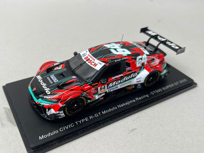 1:43 Spark 43SGT25064 Honda Modulo Civic CIVIC TYPE R-GT Modulo Nakajima Racing #64 GT500 SUPER GT 2025 Takuya Izawa - Riki Okusa