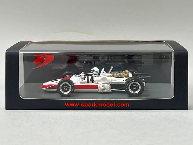 1:43 Spark S6228 Honda RA302 Practice Italian GP 1968 #14 J. Surtees