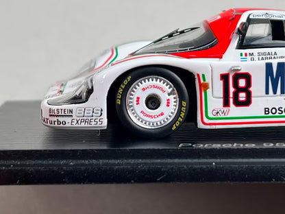 1:43 Spark S9867 Porsche 956 Le Mans 24H 1985 #18 M. Sigara / O. Larrauri / G. Tarquini