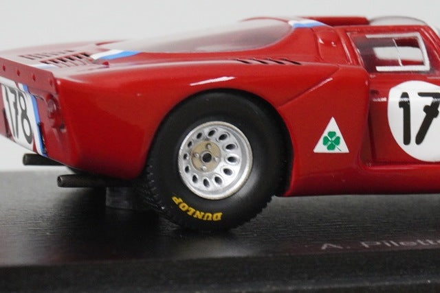 1:43 Spark SI035 Alfa Romeo T33-2 Targa Florio 5th 1968 #178 A. Pillet / R. Slotemarker