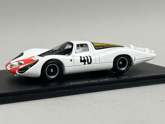 1:43 Spark S3477 Porsche 907 Le Mans 24H 1967 #40 G. Mitter / J. Rindt