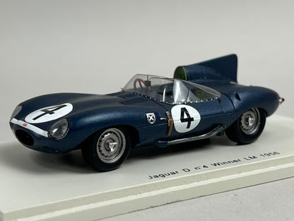 1:43 Spark 43LM56 Jaguar D Le Mans 24H 1956 Winner #4 N. Sanderson / R. Flockhart