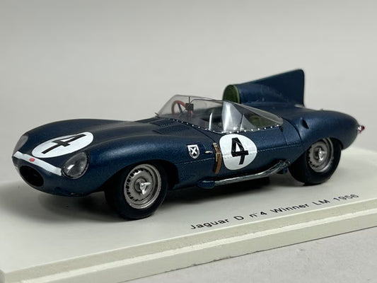 1:43 Spark 43LM56 Jaguar D Le Mans 24H 1956 Winner #4 N. Sanderson / R. Flockhart