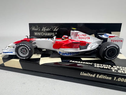 1:43 MINICHAMPS 400080082 Panasonic Toyota Racing Show Car 2008 #12 T. Glock
