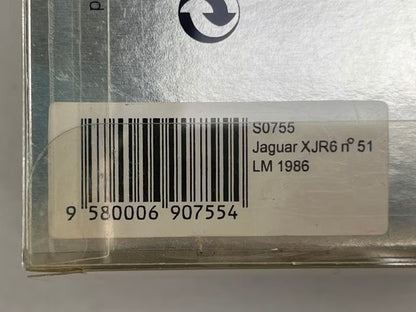 1:43 Spark S0755 Jaguar XJR6 Le Mans 24H 1986 #51 Silk Cut