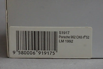 1:43 SPARK S1917 Porsche 962 CK6 LM Le Mans 1992 #52