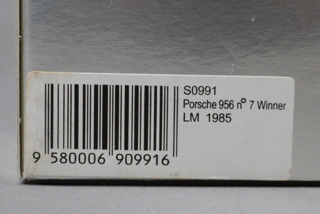 1:43 SPARK S0991 Porsche 956 Le Mans Winner 1985 #7 model car