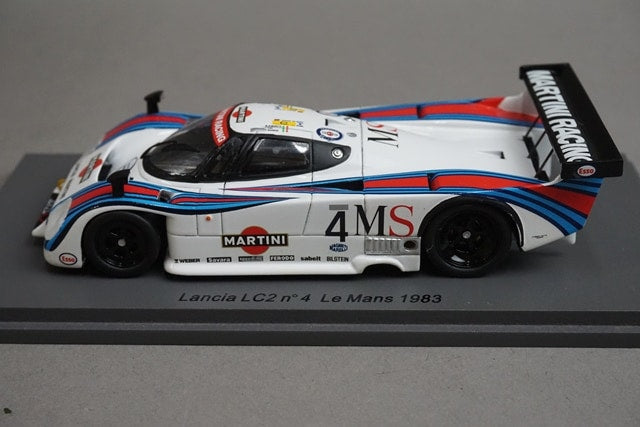 1:43 SPARK S0650 Lancia LC2 LM Le Mans 1983 MARTINI #4 model car