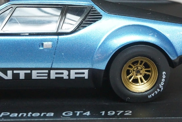 1:43 SPARK KBS021 De Tomaso Pantera GT4 1972 Metallic Blue model car