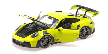 [ Back-order ] MINICHAMPS 110062028 1:18 Porsche 911 (992) GT3RS 2023 Green Black wheels model car