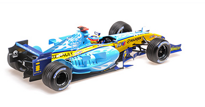 [ Back-order ] MINICHAMPS 117051605 1:18 Renault R25 F.Alonso Belgium GP 2005 2nd place model car