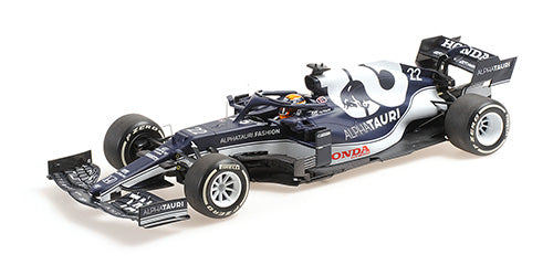 [ Back-order ] MINICHAMPS 117210122 1:18 S Alpha Tauri Honda AT2 Tsunoda Bahrain GP2021 model car