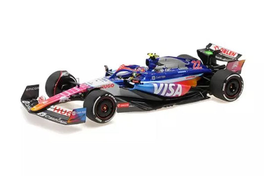 [ Back-order ] MINICHAMPS 117240622 1:18 Visa Cash VCARB01 Tsunoda Miami GP2024 model car