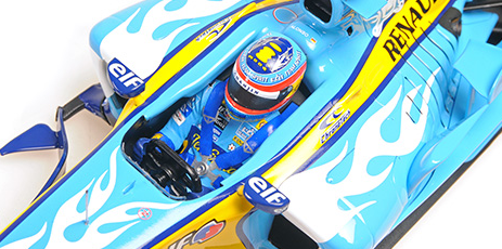 [ Back-order ] MINICHAMPS 117051605 1:18 Renault R25 F.Alonso Belgium GP 2005 2nd place model car