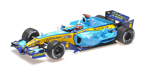 [ Back-order ] MINICHAMPS 117051105 1:18 Renault R25 F.Alonso British GP 2005 2nd place model car