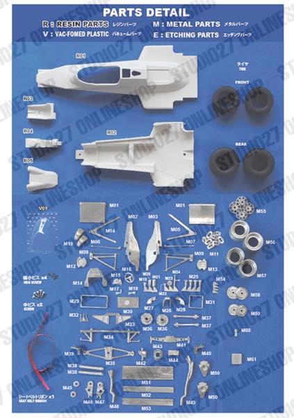 [ Back-order ] Studio27 FD20006 1:20 FW08C European GP 1983 Multimedia Kit