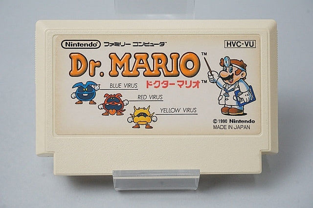 FC Famicom Dr. Mario with box and manual, Nintendo Entertainment System (NES) Game software Japan ver.